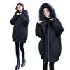 Down Cotton Clothes Women's New Winter Medium and Long Loose and Thin Large Size Thickened Large Sweater Cotton-padded Jacket