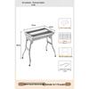 ZISIZ 60cm Folding Stainless Steel BBQ Grill