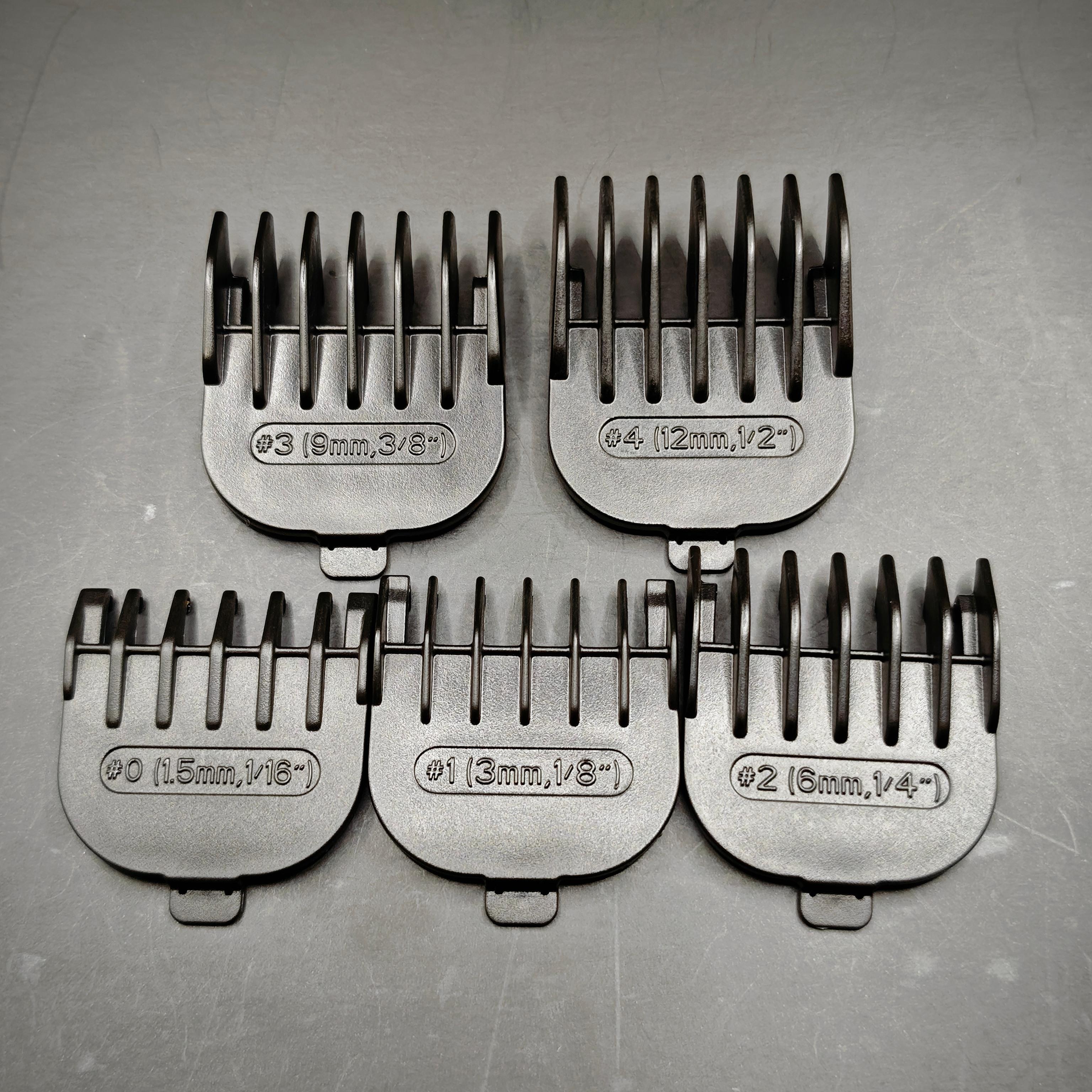 

5PC Snap on Guide Comb Set (0# 1# 2# 3# 4#) Replacement For Remington PG6160 PG6170 PG6171 PG6172 PG6200 PG10A RG029A PG6855 PG6856 чёрный
