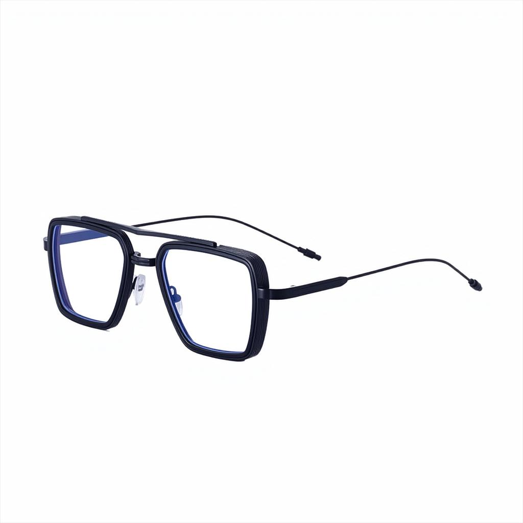 Box Sunglasses Men'S Retro Sunglasses Men'S Punk Metal Full Frame Glasses Shades