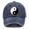 pc Tradition Tai Chi Washed Hats Baseball Hats Hats with Multiple Color Options Adjustable Style DAD Hats Suitable for Outd
