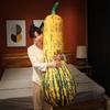 Cartoon Simulation Vegetable Pumpkin Throw Pillow Plush Toy Doll Big Pumpkin Doll Girl Company Soothing Doll