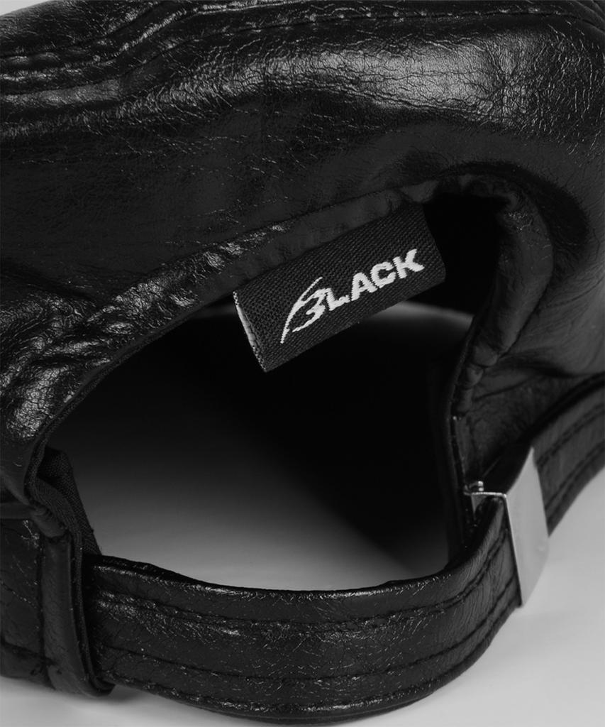 MORE THAN BLACK Leather Beret