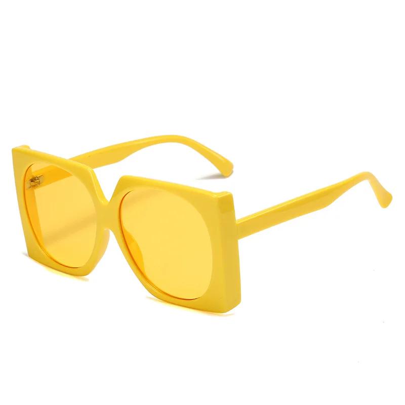Y2k Candy Color Square Sunglasses for Women New Fashion Elegant Gradient Sun Glasses Female Oversized  Mujer Lentes