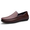 Men's Leather Loafers: Slip-On Low-Top Casual Driving Mules for Spring/Summer