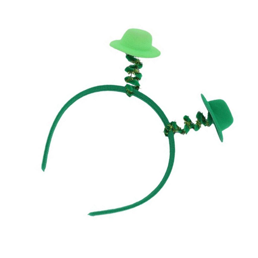 Adult Irish Shamrock Hairband with Shinning Sequins Glitter Powder Saint Patricks Day Headband Carnivals Hair Hoop