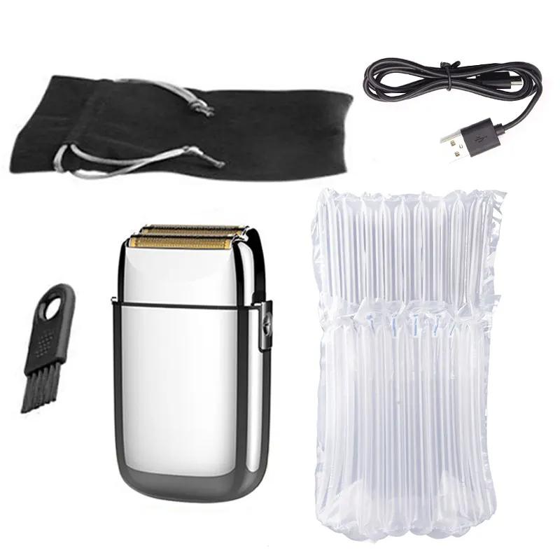 

Оригинальная перезаряжаемая электрическая бритва с металлическим корпусом для мужчин, электробритва для волос, бороды, бритье наголо