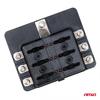 Ceramic fuse box 6 sockets + fuses AMIO-03039