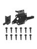 Garden Gate Wooden Fence Latch Self-Locking Gate Latch Installation Screws Included Outdoor Gate Latch Black Coat Finish