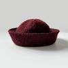 Women'S Winter Japanese Flip Eaves Berets Tweed Navy Style Sailor Hat Fashion Party Nurse'S Cap Vintage Thick Warm Bucket Hat