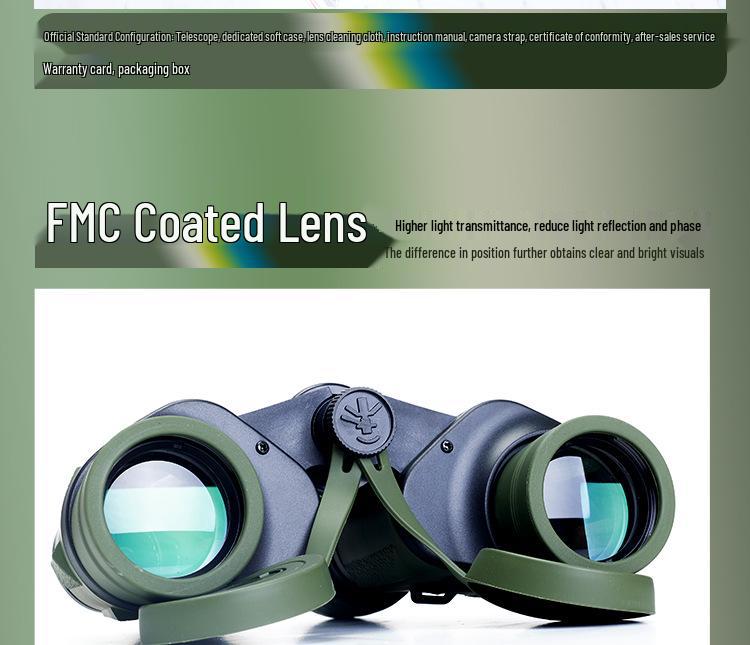 Blade 10X50 HD Telescope with Large Eyepiece for Low Light & High Magnification - Ideal for Travel & Concerts