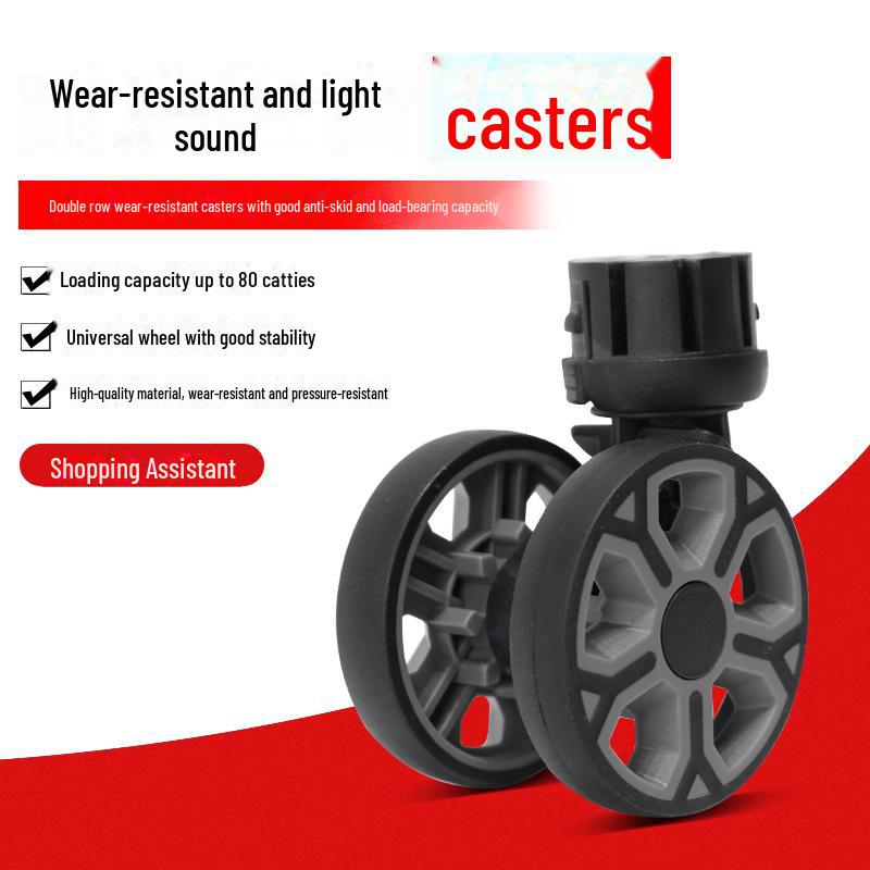 

Компактная бесшумная алюминиевая тележка для покупок с подъемными колесами