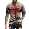 Halloween Printed Men's Long-sleeved Top T-shirt Casual Daily Wear