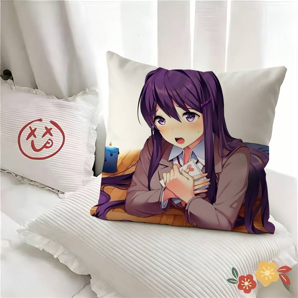 Pc Cartoon Character Yuri Pillow Case Fashion Square Pillowcase Bedroom Sofa Room Ins Decoration Leisure