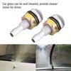 Qiilu Windshield Washer Nozzle Window Wiper Nozzles Aluminum Alloy 2pcs (Silver)