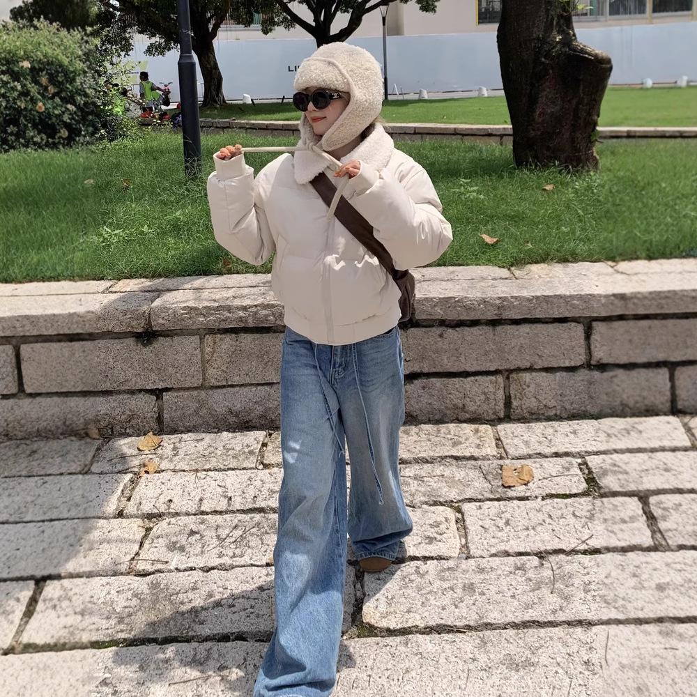 Short Cotton-padded Jacket Women's Winter New Versatile Bread Clothes Retro Casual Cotton-padded Jacket