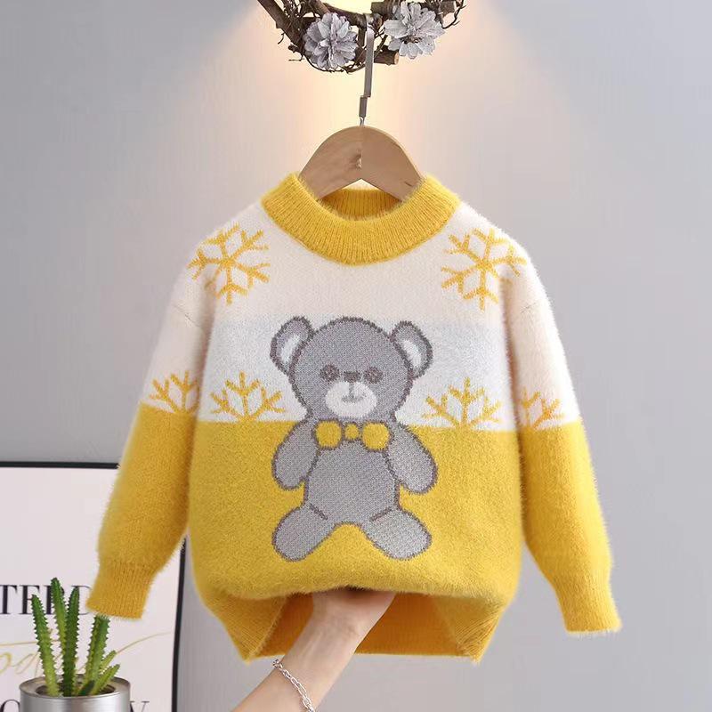 Boys' Cartoon Wool Sweater - 2023 Stylish Autumn/Winter Knitwear