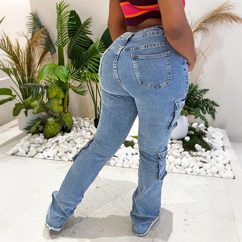 Women's Color Casual Fashion Pants, Color Versatile Slim Fit Jeans