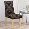 Elastic Dining Chair Cover Printing Spandex Removable Chair Slipcover For Kitchen Wedding Hotel Banquet Room Seat Case Cover for Home