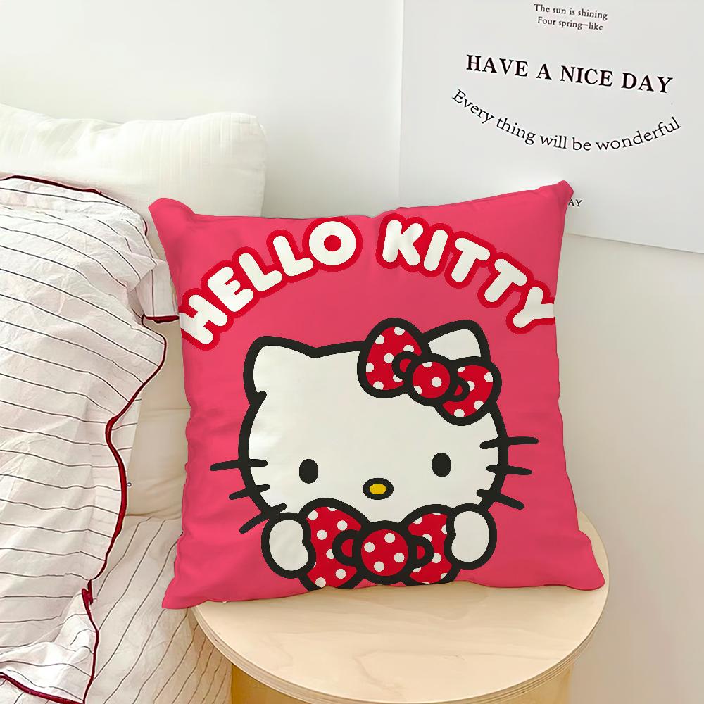 cartoon art cute cat h-HelloKitty SRO cushion cover soft Pillow Case for Sofa Living Room Home office Decor Protective Covers