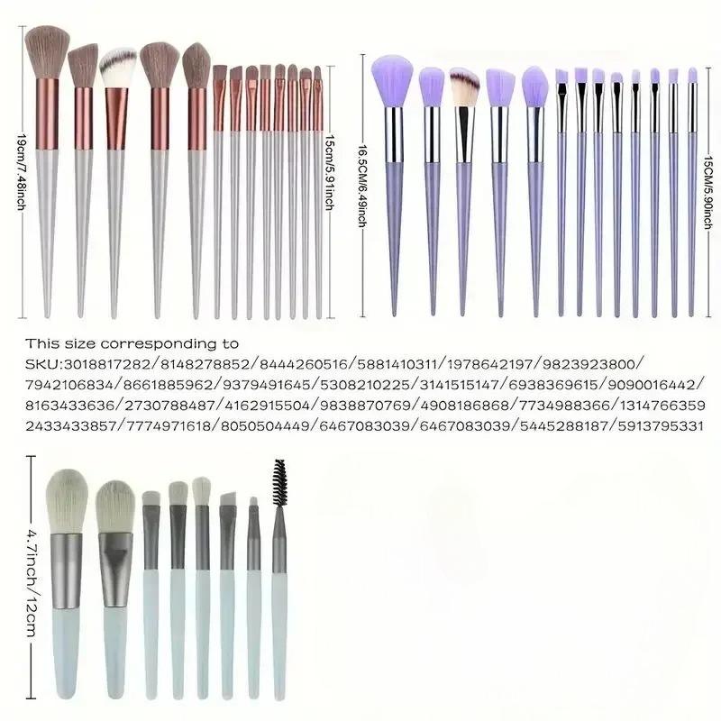 Set de pensule de machiaj Soft Fluffy Professiona Cosmetic Foundation Powder Fard de pleoape Kabuki Blending Make Up Brush Instrument de frumusețe Machiaj