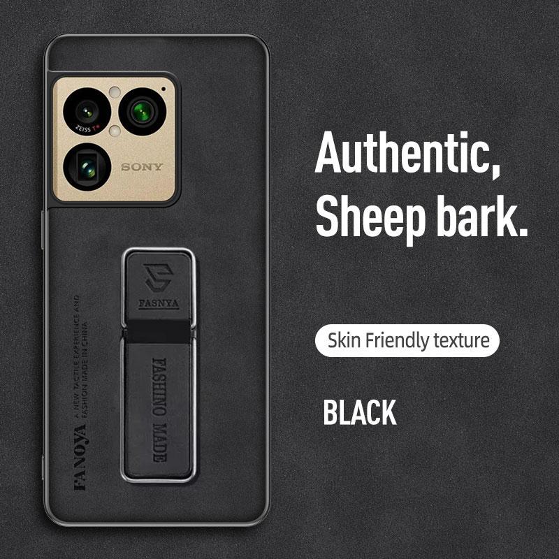 Cases For Sony Xperia 1 VIII Skinsheep PU Leather Magnetic Holder Shockproof Case For Sony Xperia 1 VIII Matte Phone Back Cover