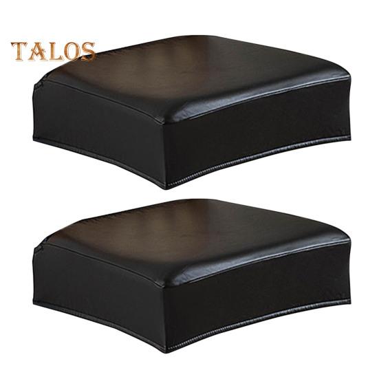 

Эластичный чехол для сиденья из искусственной кожи, противоскользящий, водонепроницаемый, маслостойкий, теплоизоляционный, однотонный, устойчивый к царапинам, простой в установке и обслуживании стул 2pcs чёрный