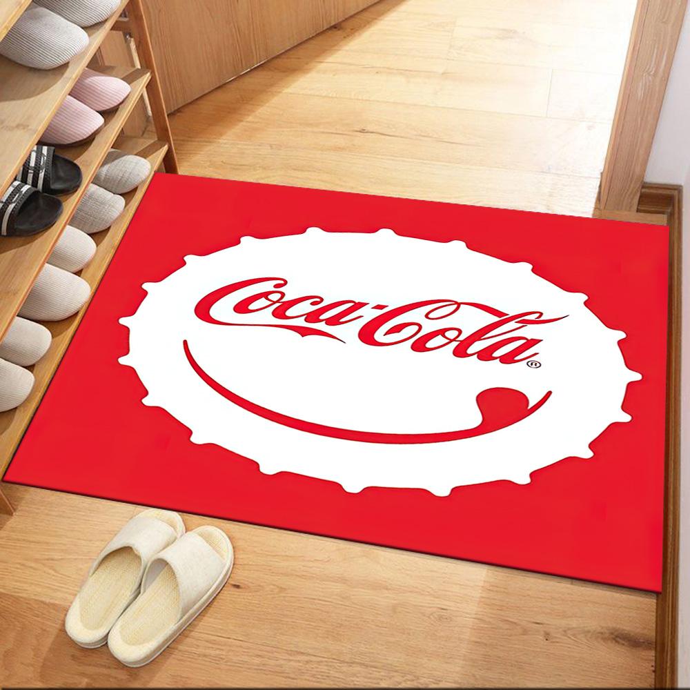 Coca-cola Classic Bottle Cap Square Rugs Are a Great Choice for Living Rooms, Bedrooms, Home Décor, and As Gifts.