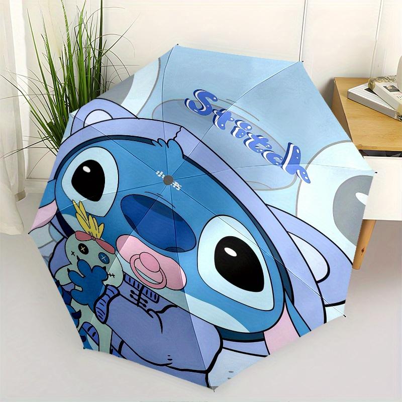 

Stitch,Cute Themed Automatic Opening and Closing Folding Umbrella, Reinforced 8 Ribs, Compact Travel Design, Fashionable Folding Umbrella, V