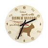 French Bulldog, Frenchie - Clock with Dog, Wooden Clock with Engraving, Personalised Clock by