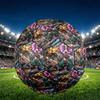 Demon Slayer Print Størrelse 5 Fodbold, PU Slidstærk Fodbold til Kamp Træning og Daglig Øvelse, Fødselsdagsgave til Fodboldfans