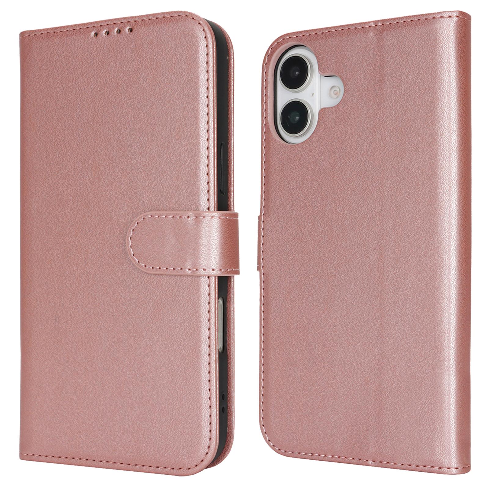For iPhone 16 Plus Stand Case Shockproof Leather Wallet Phone Cover E