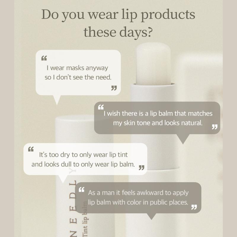 NEEDLY Vegan Tint Lip Balm 3.8g/Natural Lip Color/Moisturizing