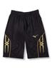 Soccer Size L Men's Warm-Up Shorts, Moisture-Wicking, Quick-Drying, Black, (P2MD7081 09)