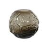 Modern Glass Vase - Home ESPRIT - 21.5 X 21.5 X 19 Cm - Dark Brown - Multicolor - Interior Decoration