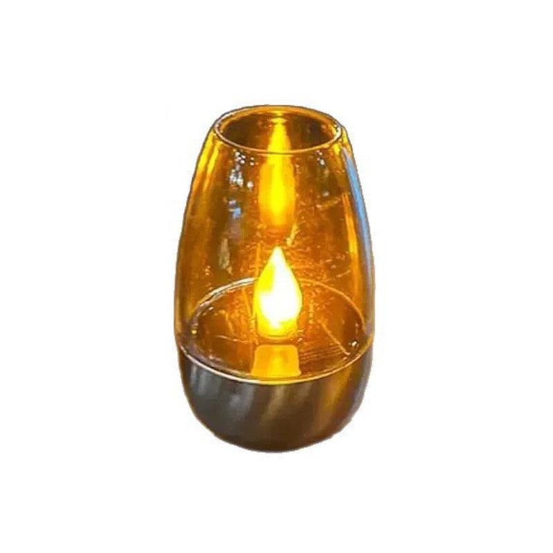Solar Simulation Wine Glass Lamp: Waterproof Outdoor Candle for Courtyard and Garden Decoration