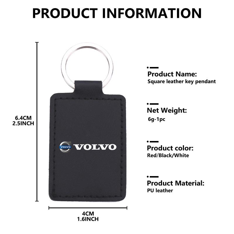 Luxury Men Women Key Chain Fashion Keychain Durable Leather For Volvo V40 V60 C30 C70 S60 S80 S90 XC40 XC60 XC70 XC90 T6