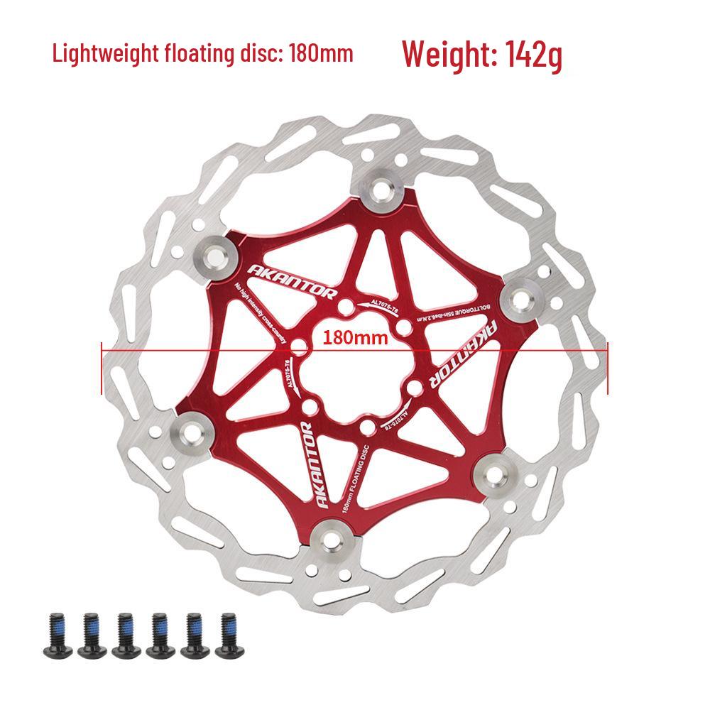 140mm 160mm 180mm Six-Bolt Floating Disc Cooling Brake Pad for Mountain Bikes and Scooters