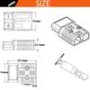 CESFONJER 175A 600V Connector, Quick Connect Disconnect Connector, Fits 1/0-2 AWG Wire, For Car, Boat, Caravan, Camper (Gray)