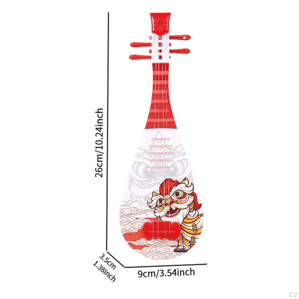 Çocuklar için Gitar Müzikal Oyuncak, Simülasyon Ukulele Oyuncak Aslan Dansı, Mini Küçük