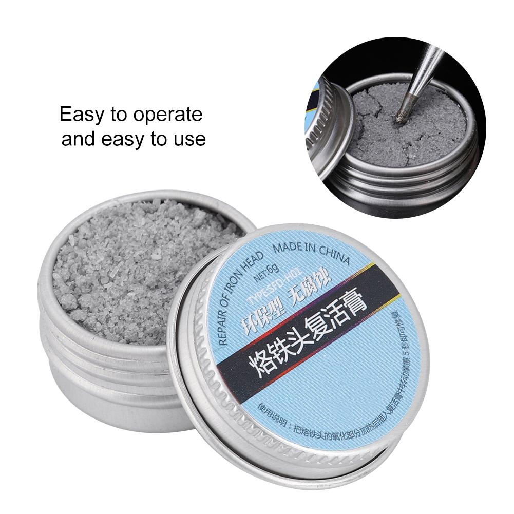 6g Soldering Iron Tip Refresher Clean Paste for Oxide Solder Head Resurrection