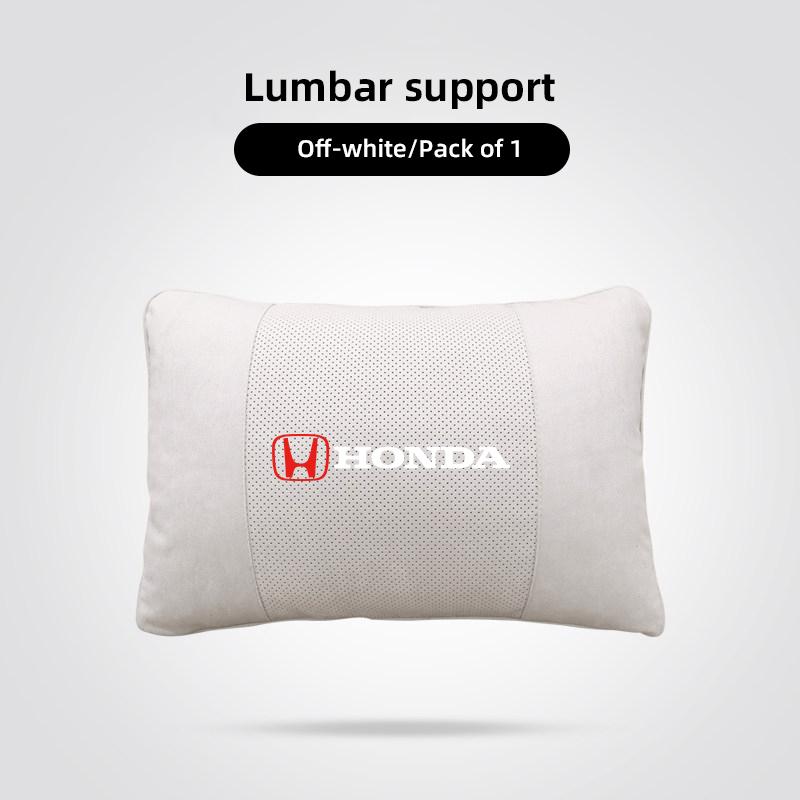 qntbk5 Car Headrest Neck Pillow & Lumbar Support Cushion Auto Interior For Honda CR-V Accord Civic HR-V Pilot Odyssey Fit Jazz Vezel
