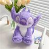 Purple Stitch Plush Toy Backpack Cartoon Cute Travel Plush Toy Backpack Giving Girls Birthday Gifts