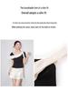 Color Block Stitching Irregular T-shirt - Women's Summer Slim Fit Short Sleeve Top In Gentle Temperament Style