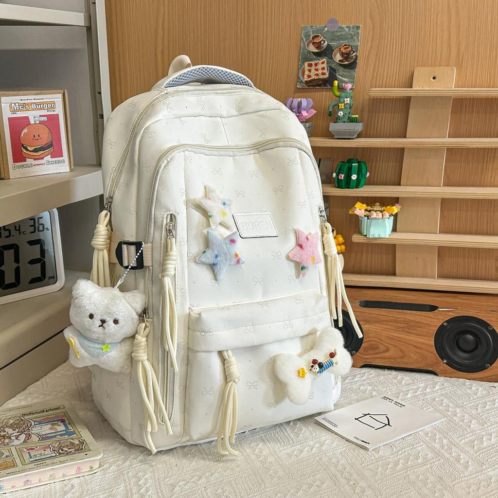 Zaino zaino scolastico coreano ins nicchia ragazze delle scuole medie e studenti delle scuole elementari alto valore carino grande capacità zaino dall'aspetto super bello