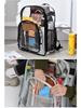 Zaino Tracolla in PVC Trasparente - Impermeabile, Grande Capacità, Borsa Ita Unisex Adatta per Studenti