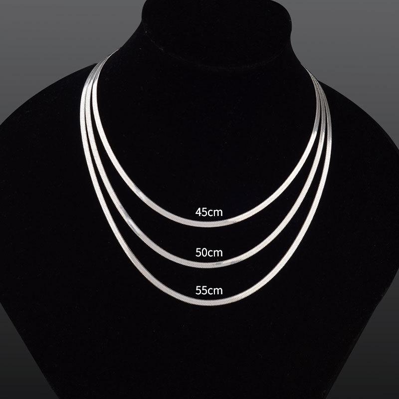 Collana da Uomo Osso di Serpente in Acciaio al Titanio – Sottile, Catenina Clavicola Criptata con Personalità Unica.