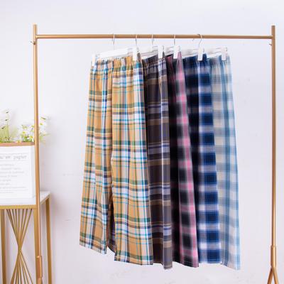 Herren karierte Baumwoll-Pyjamahose - Locker, Lässig, für Zuhause und Draußen