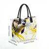  Watercolor Otter Print Tote Bag Large Capacity Casual Handbag for Daily Use