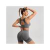 European and American Style Knitted Yoga Outfit Set, Sports Tank Top, High-Waisted Leggings, Peach Butt Fitness Yoga Shorts